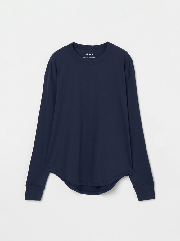 Sanded jersey long t-shirt