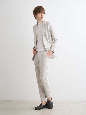 Men's fleece stripe 2button jackt 詳細画像