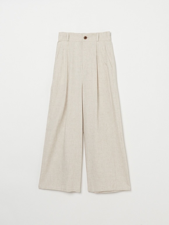 Rayon linen wide pant