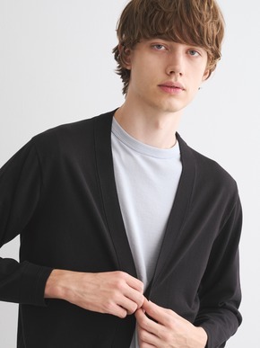 Men's organic cotton v neck cardigan 詳細画像